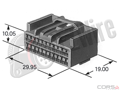 Yazaki 7283-5834 connector