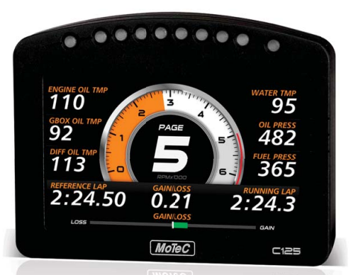 Motec C125 Display Logger